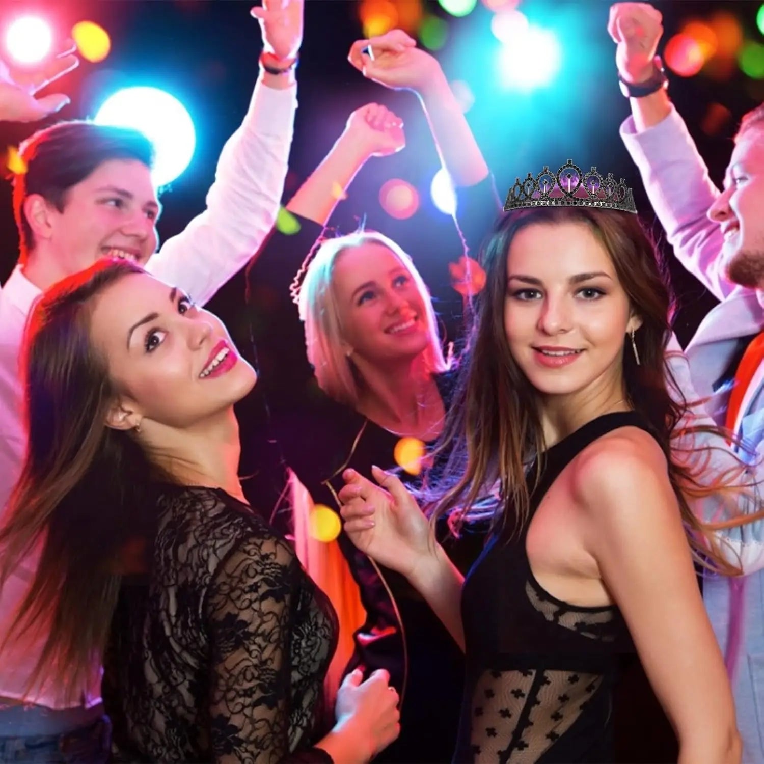 Classic Birthday Crown Sash for Queen Girl Birthday Princess Sash Headband Set